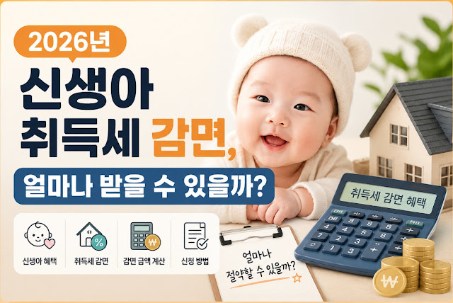 2026년 신생아 취득세 감면, 얼마나 받을 수 있을까?